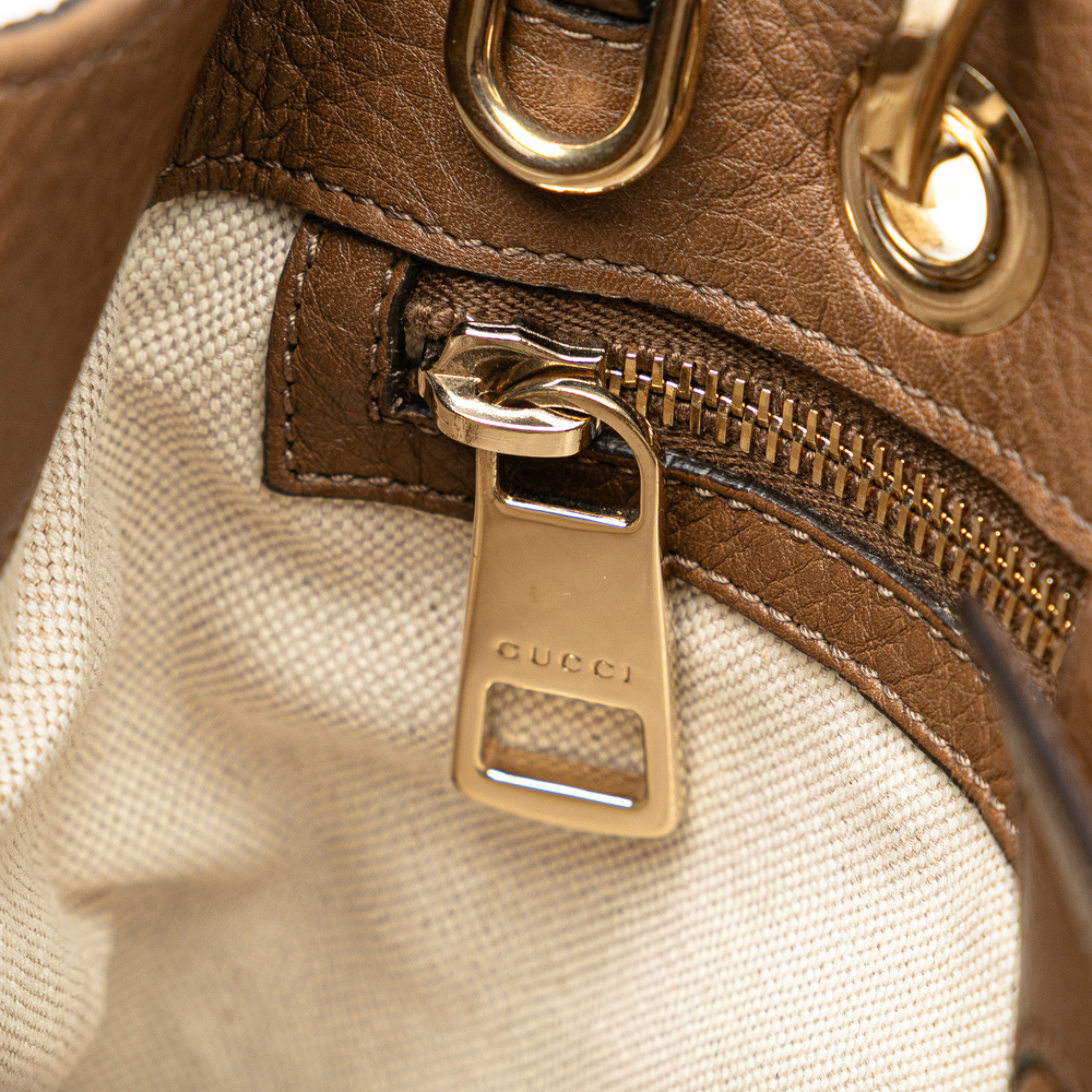 Pre-Loved Gucci Small Calfskin Bamboo Shopper Satchel - Picture 8 of 10